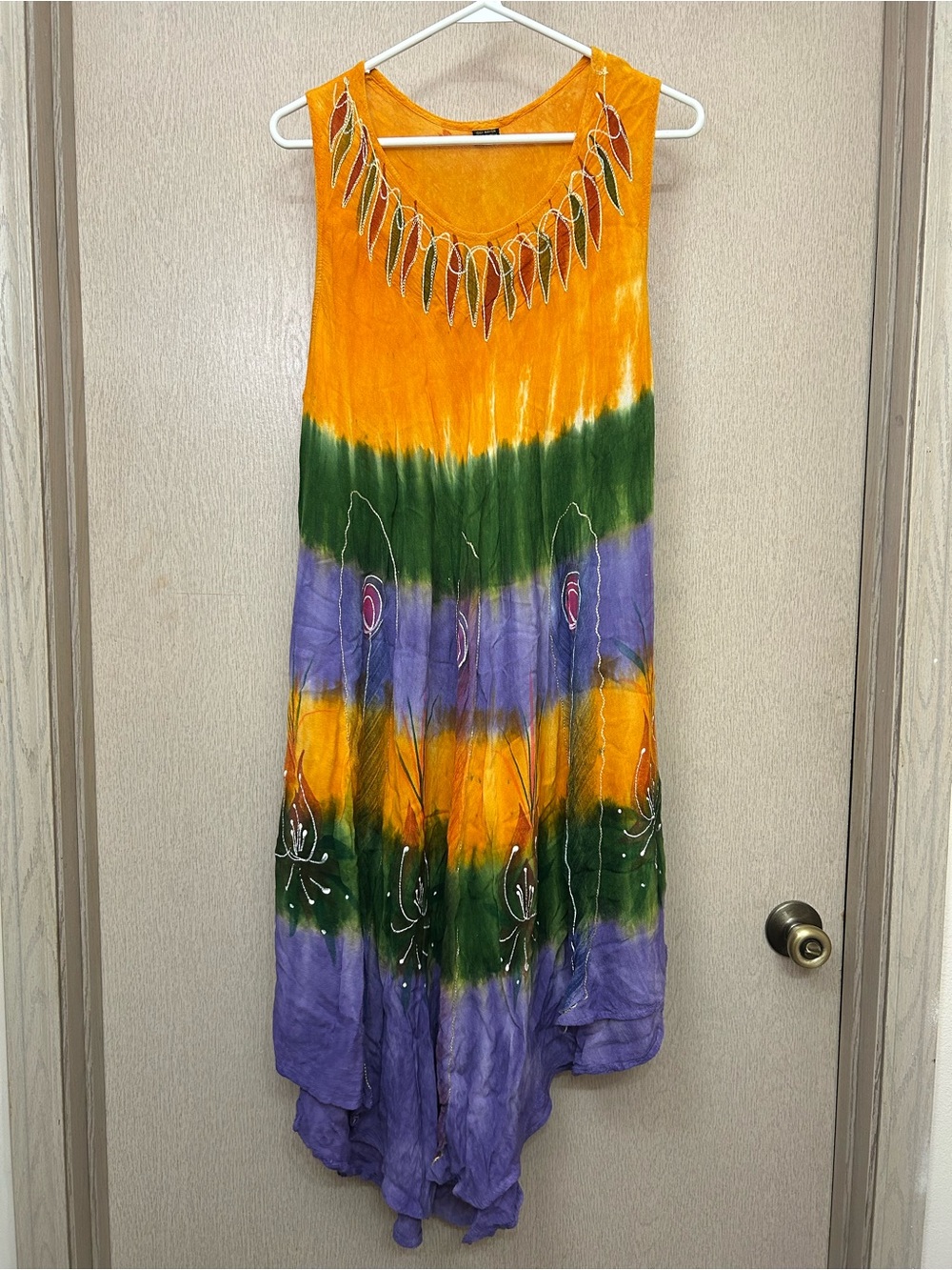 Indian Hand Dyed Boho Hippie Dress